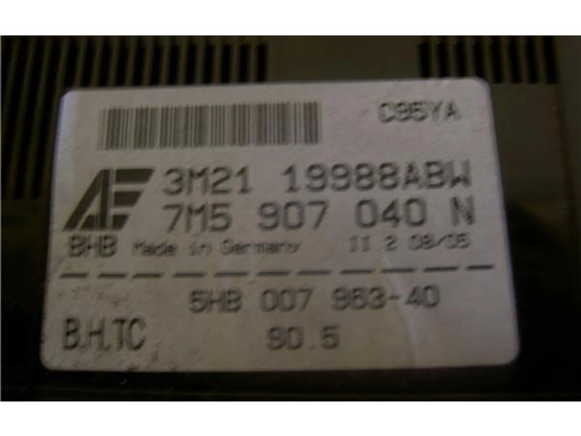 Блок управления кондиционера воздуха / климата/ печки (в салоне) 7M5907040N Ford Galaxy