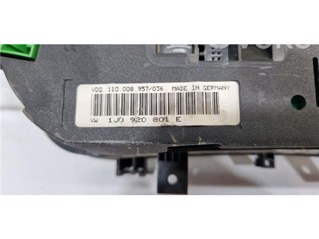Панель приборов 1J0920801E, 110008957036   Volkswagen Bora       