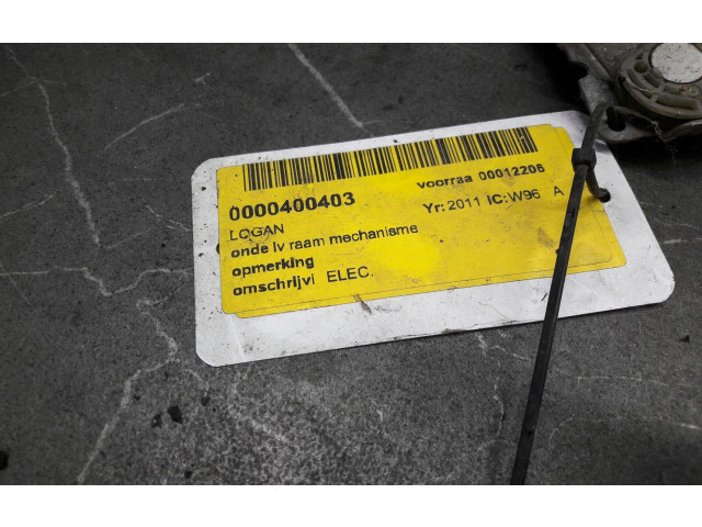 Передний електрический механизм для подъема окна без двигателя 118481 Dacia Logan I