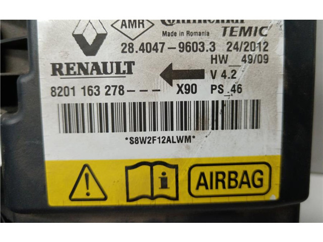 Блок подушек безопасности 8201163278, 0090019 Dacia Sandero