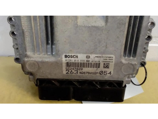 Блок управления двигателя 55247020, 0281018699 Opel Combo D
