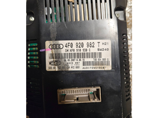 Панель приборов 4F0920982T, 4F0910930C   Audi A6 S6 C6 4F       