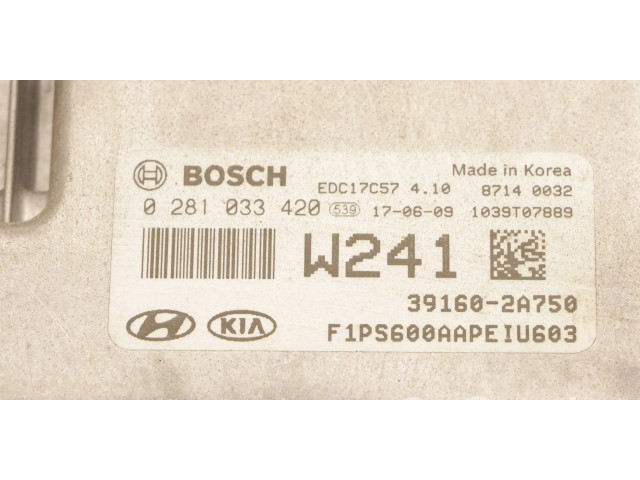 Řídící jednotka 39160-2A750, 0281033420 KIA Soul 2017