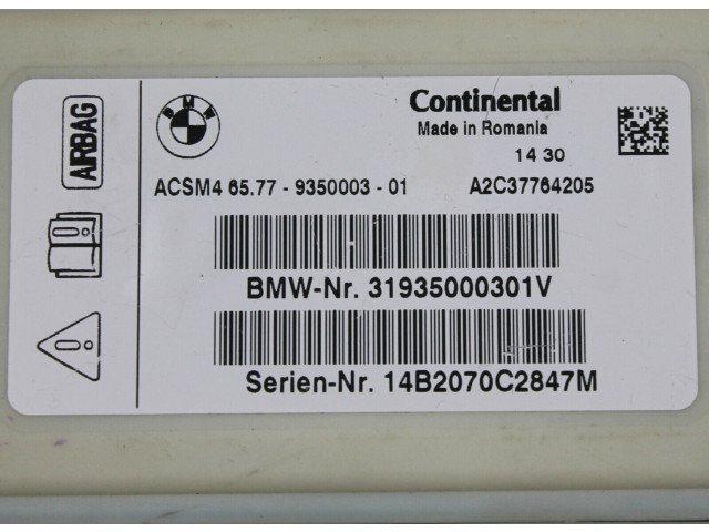 Блок подушек безопасности 9350003 BMW 5 F10 F11