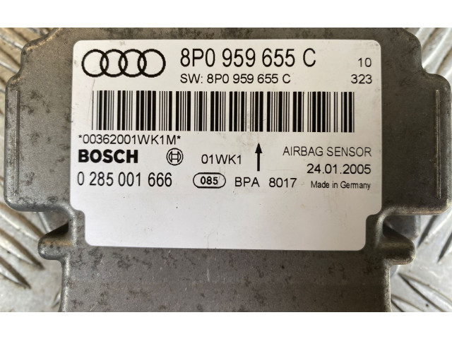 Блок подушек безопасности 8P0959655C, 0285001666   Audi A3 S3 8P