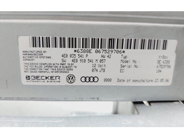 Řídící jednotka 4E0910541M Audi Q7 4L 2006