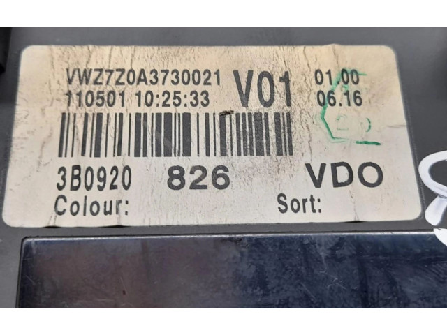 Панель приборов 3B0920826   Volkswagen PASSAT       
