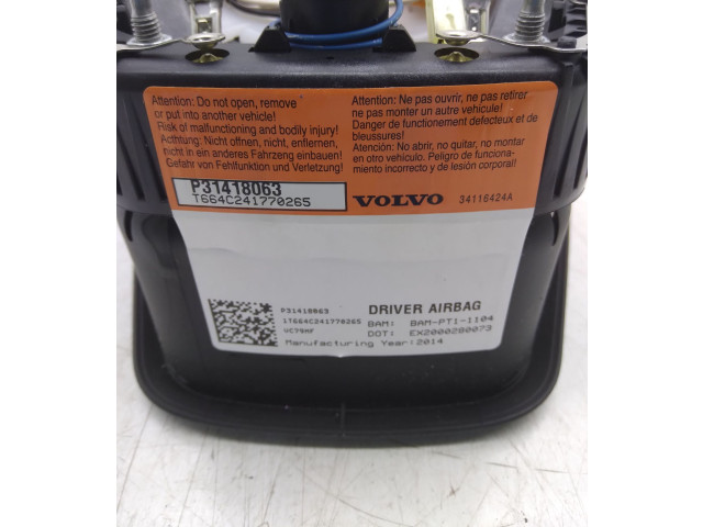 Подушка безопасности водителя P31418063   Volvo V60