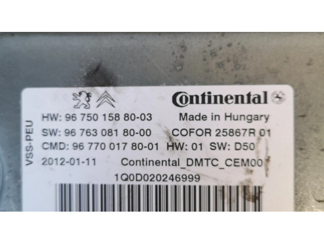 Řídící jednotka 967501588003, 967630818000 Citroen Berlingo 2010