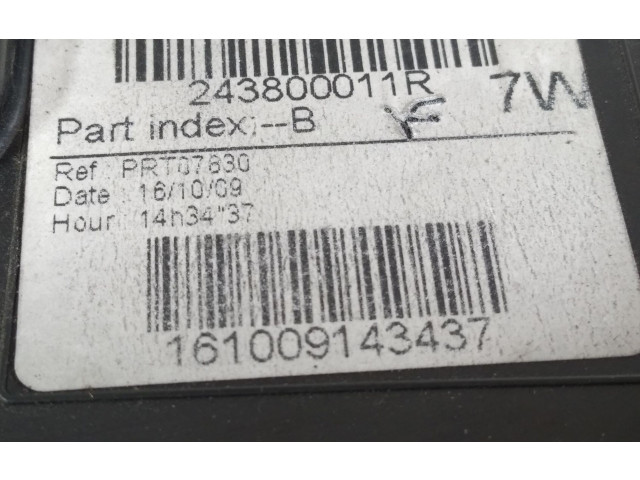 Pojistková skříňka Řídící jednotka BSM 243800011R   Renault Grand Modus 2010