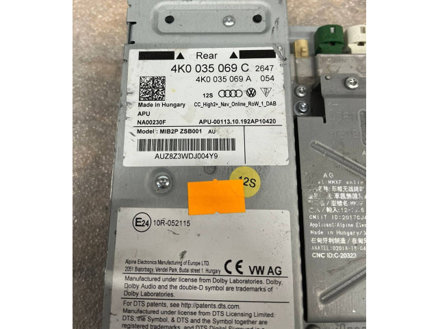 Блок управления 4K0035069C   Audi A6 S6 C8 4K