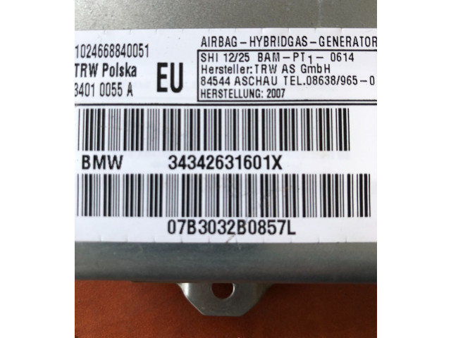 Подушка безопасности двери 3426316, 07B3032B0857L BMW X3 E83