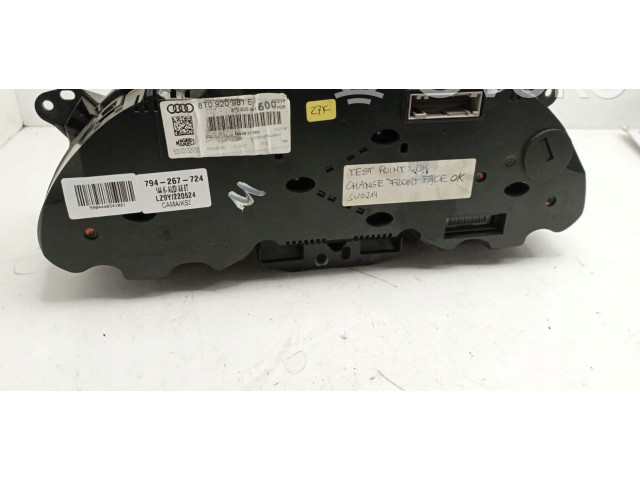 Панель приборов 8T0920981B, CAMA   Audi A5 8T 8F       