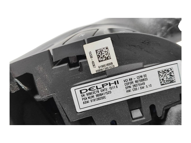 Руль Peugeot 2008 I 2013-2019 года 98084115ZD, 619651800B