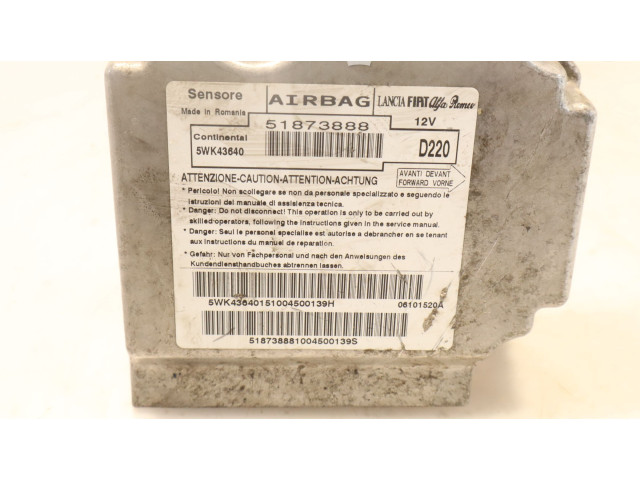 Блок подушек безопасности 5WK43640   Fiat Bravo