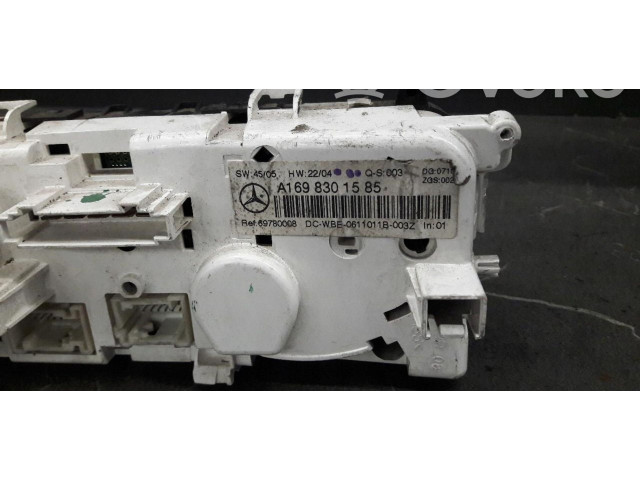 Блок управления климат-контролем a1698301585 Mercedes-Benz A W169