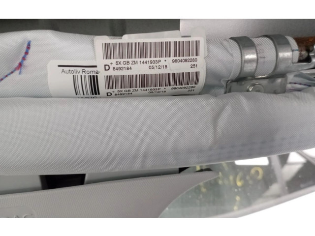 Боковая подушка безопасности 9804092280, 8492184   Peugeot 2008 I