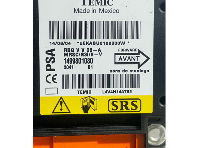 Блок управления надувных подушек 1499801080, L4V4H14A782   Citroen C8