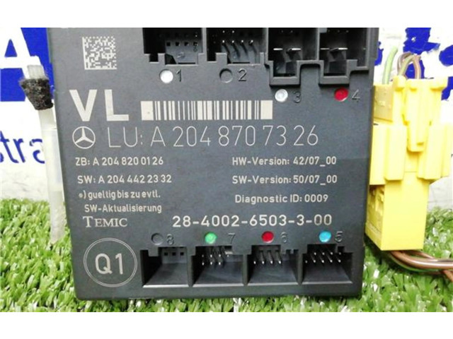 Zámek zadních dveří A2048707326, A2048707326 Mercedes-Benz C W204 2009