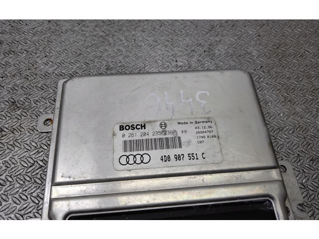 Блок управления двигателя 4D0907551C, 0261204235   Audi A8 S8 D2 4D
