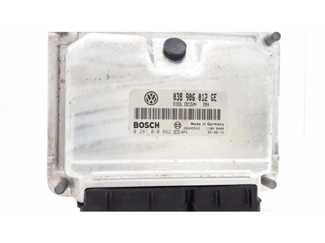 Блок управления двигателя 038906012GE, 0281010862 Skoda Fabia Mk1 (6Y)