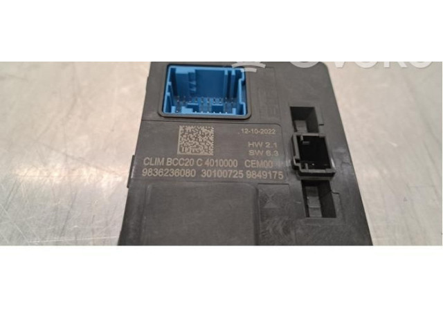 Блок управления климат-контролем 9836236080 Peugeot 2008 II