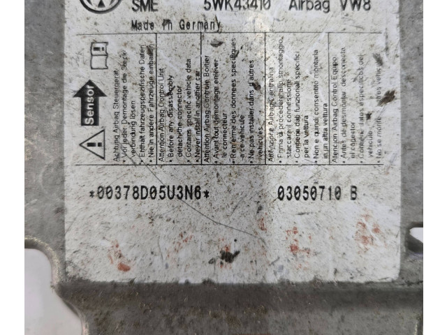 Блок подушек безопасности 1K0909605K, 5WK43410 Skoda Octavia Mk2 (1Z)