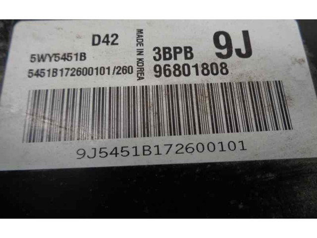 Блок управления двигателя 96801808, 5WY5451B   Chevrolet Matiz