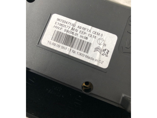 Блок управления климат-контролем 96722471XU Peugeot 2008 I