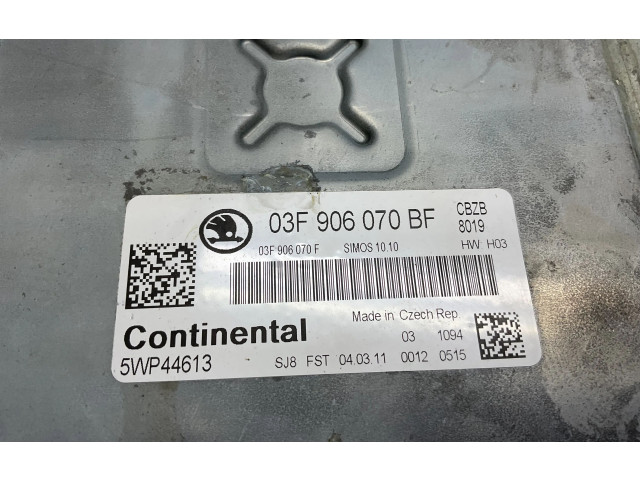 Блок управления двигателя 03F906070BF Skoda Yeti (5L)