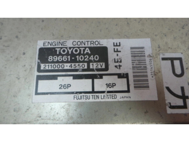 Řídící jednotka 89661   Toyota Starlet (P90) V 
