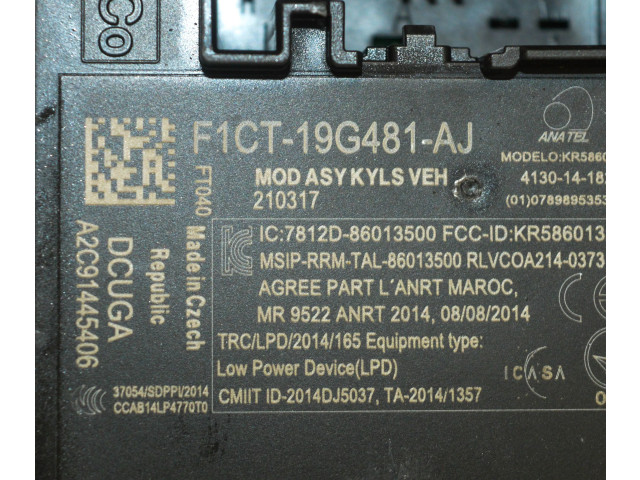 Блок управления F1CT19G481AJ   Ford Kuga II
