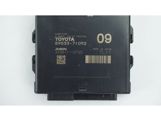 Блок управления редуктора коробки передач (раздатки) 8953371092, 36381112720 Toyota Hilux (AN10, AN20, AN30) 2012