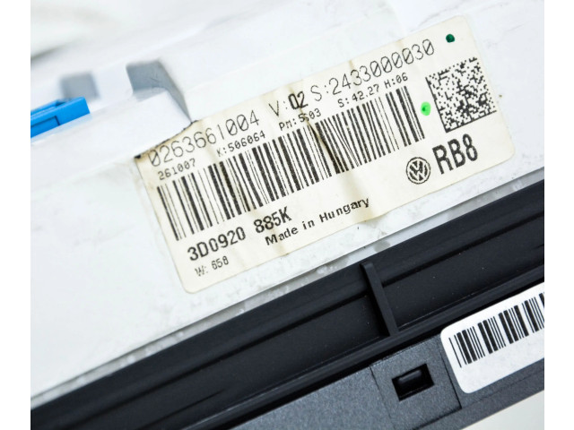 Панель приборов 3D0920885K, 0263661004   Volkswagen Phaeton       