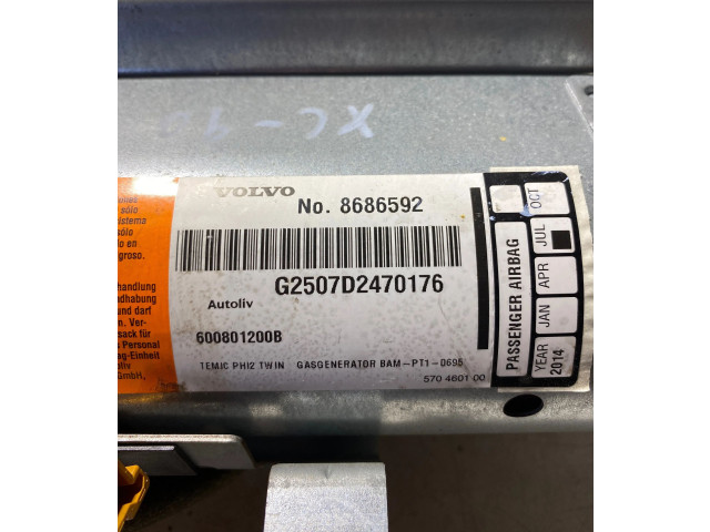 Подушка безопасности пассажира 8686592, 600801200B   Volvo XC90