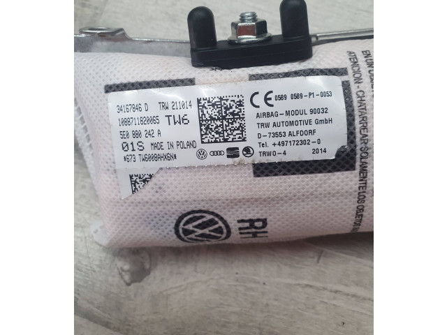 Подушка безопасности в сиденье 5E0880242A, 34167846D Skoda Octavia Mk3 (5E)