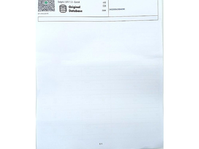 Vstřikovač EJBR05102D, 34C293EAC5E64DB6 Renault Megane II