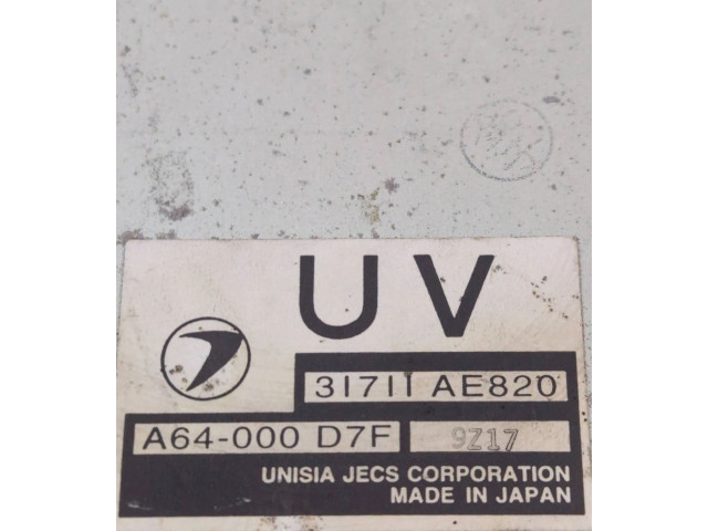 Блок управления двигателя 3171AE820, 9Z17 Subaru Legacy