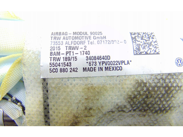 Подушка безопасности в сиденье 5C0880242 Volkswagen Jetta VI