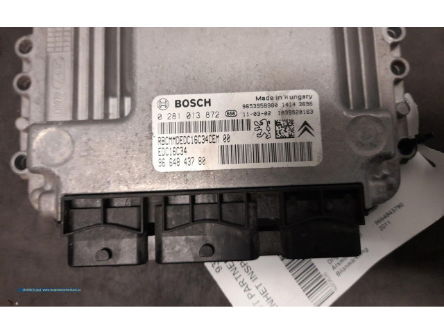 Блок управления впрыскивания 9664843780 Peugeot Partner