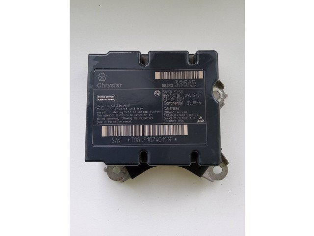 Блок подушек безопасности 68233535AB, 5WY89350   Chrysler Town & Country V