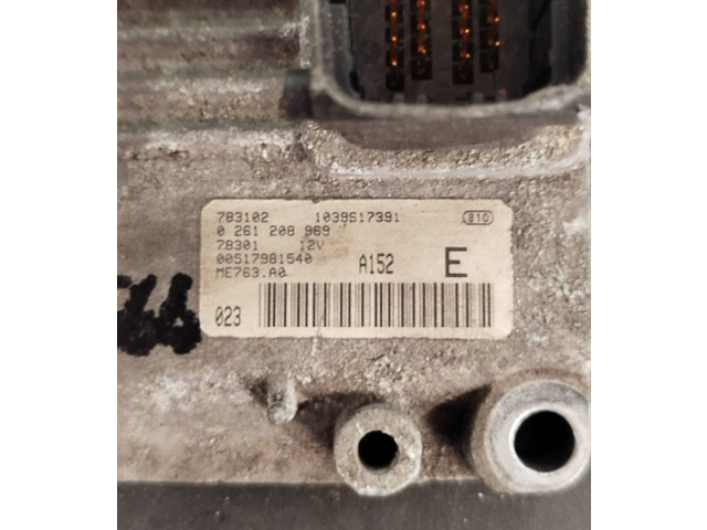 Блок управления двигателя 0261208969   Fiat Punto (199)