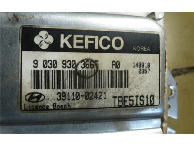Блок управления двигателем Блок управления 9030930366F, 3911002421 Hyundai Getz