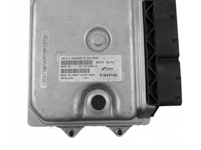 Блок управления двигателя 51843140, 8GSWH4   Fiat Fiorino