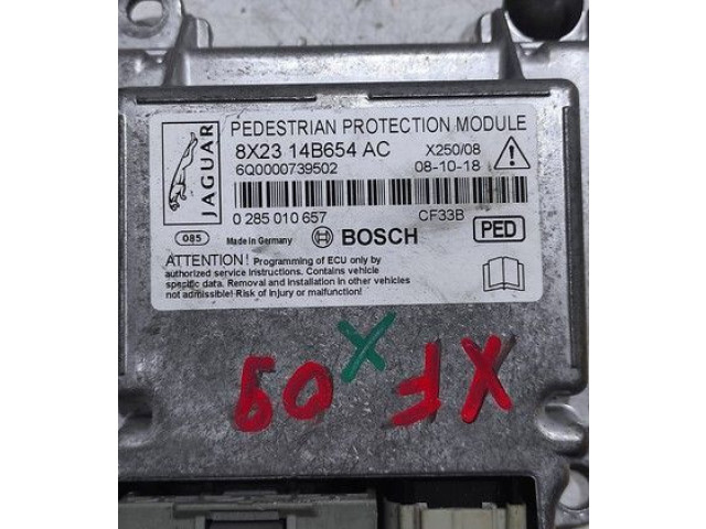 Блок подушек безопасности 8X2314B654AC, 0285010657   Jaguar XF X250