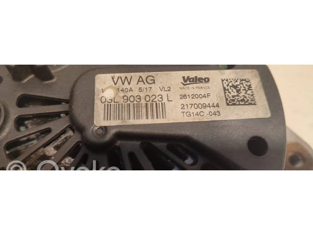 Генератор 03L903023L, 217009444 Skoda Superb B8 (3V) 2.0