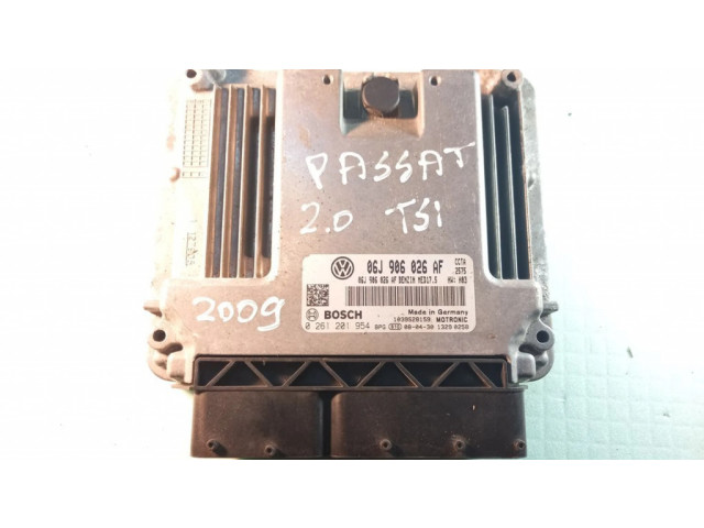 Řídící jednotka 0261201954, 06J906026AF Volkswagen PASSAT B6 2008