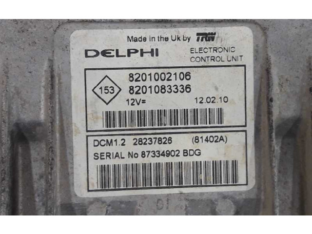 Блок управления двигателя 8201002106, 8201083336   Dacia Duster