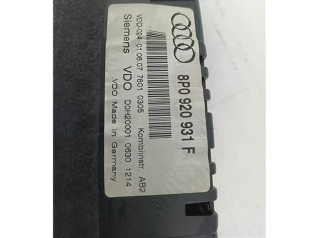 Панель приборов 8P0920931F Audi A3 S3 8P