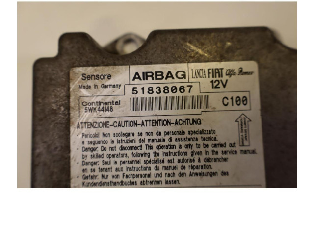 Блок подушек безопасности 51838067 Fiat Grande Punto